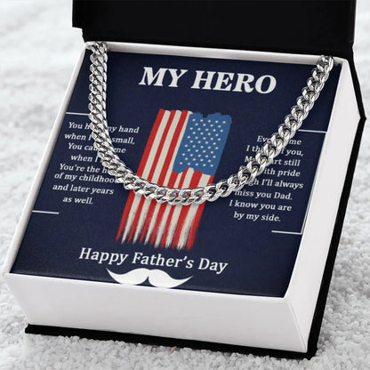 My Hero Memorial Father's Day Gift for Dad in Heaven ShineOn Fulfillment