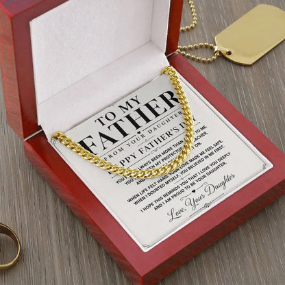 To My Father Necklace   - Happy Father’s Day Gift ShineOn Fulfillment