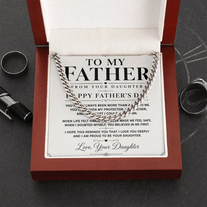 To My Father Necklace   - Happy Father’s Day Gift ShineOn Fulfillment