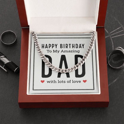 The Birthday Dad Cuban Link Chain: A Gift That Celebrates the Man Who Means Everything