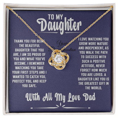 To My Daughter – With All My Love, Dad | Inspirational Father–Daughter Gift