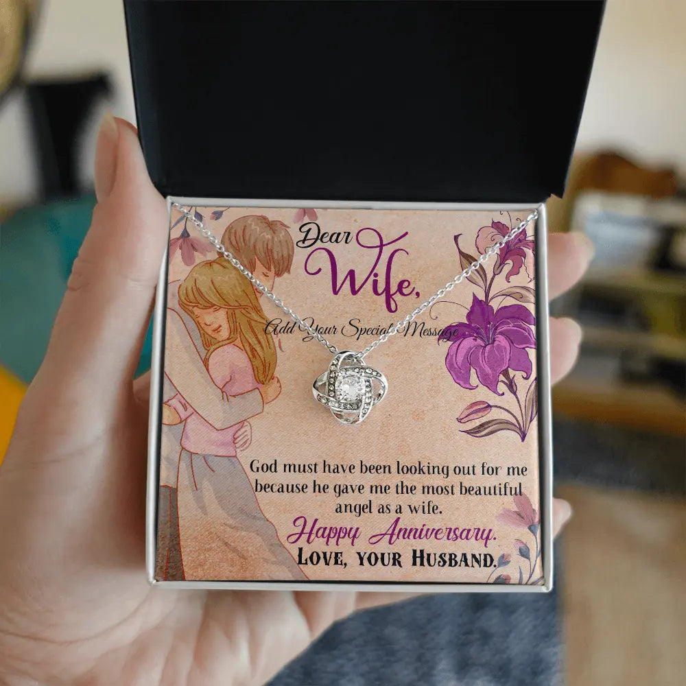 To My Wife Necklace From Husband - Forever Love Message Card Gift ShineOn Fulfillment