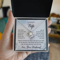 To My Beautiful Wife – “Last Everything” Heart Necklace & Message Card (From Husband)