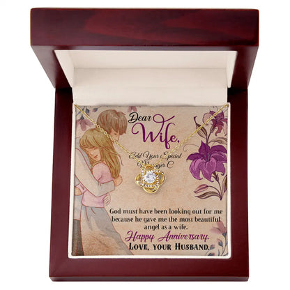 To My Wife Necklace From Husband - Forever Love Message Card Gift ShineOn Fulfillment