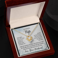 To My Beautiful Wife – “Last Everything” Heart Necklace & Message Card (From Husband)