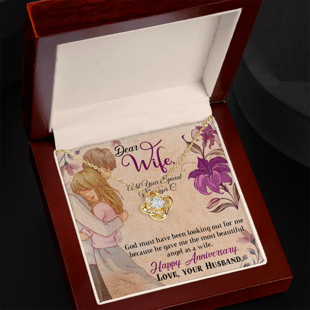 To My Wife Necklace From Husband - Forever Love Message Card Gift ShineOn Fulfillment