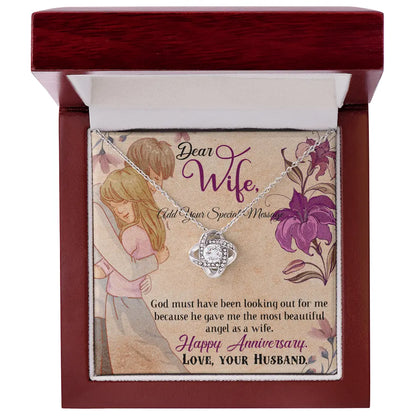 To My Wife Necklace From Husband - Forever Love Message Card Gift ShineOn Fulfillment