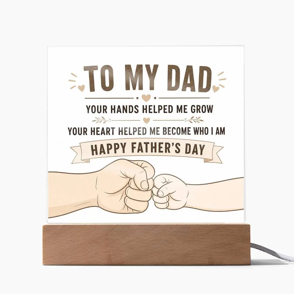 Illuminated Acrylic Plaque – Father's Day Gift for Dad ShineOn Fulfillment