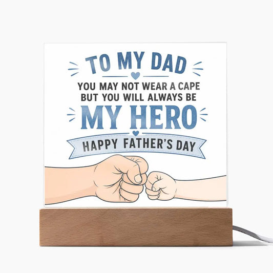 Illuminated Acrylic Plaque – Father's Day Gift for Dad ShineOn Fulfillment
