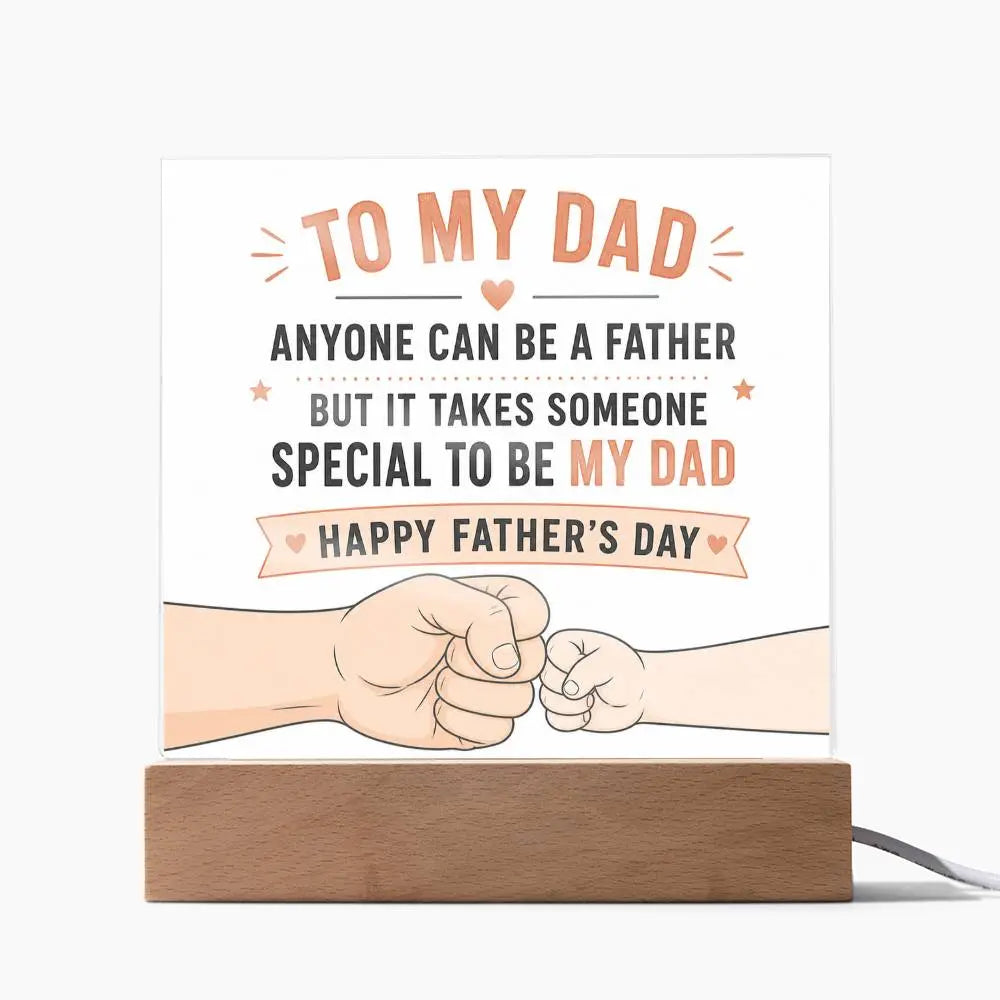 Illuminated Acrylic Plaque – Father's Day Gift for Dad ShineOn Fulfillment