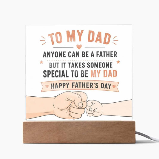 Illuminated Acrylic Plaque – Father's Day Gift for Dad ShineOn Fulfillment