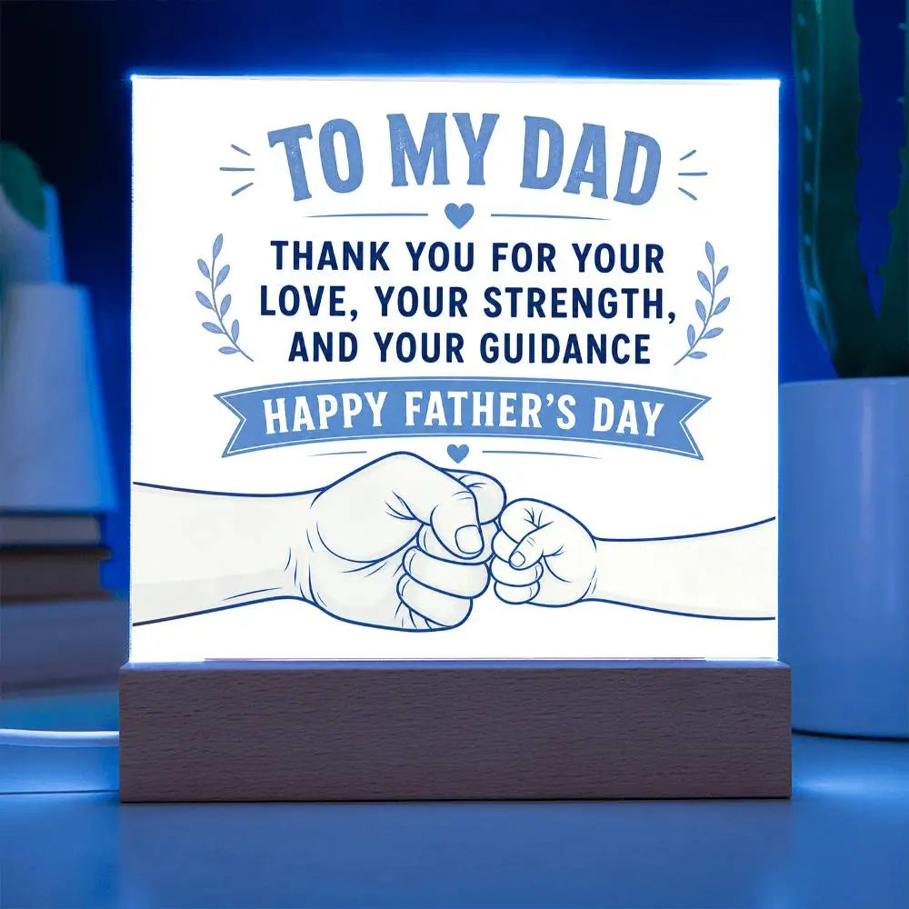 Illuminated Acrylic Plaque – Father's Day Gift for Dad ShineOn Fulfillment