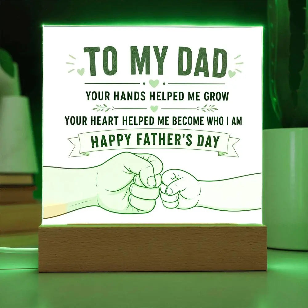 Illuminated Acrylic Plaque – Father's Day Gift for Dad ShineOn Fulfillment