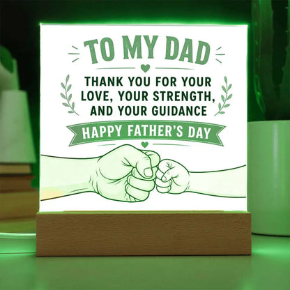 Illuminated Acrylic Plaque – Father's Day Gift for Dad ShineOn Fulfillment