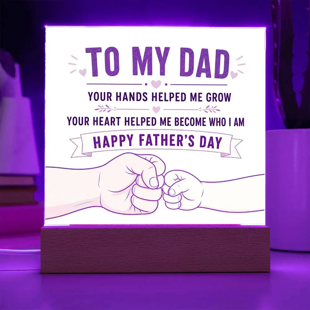 Illuminated Acrylic Plaque – Father's Day Gift for Dad ShineOn Fulfillment