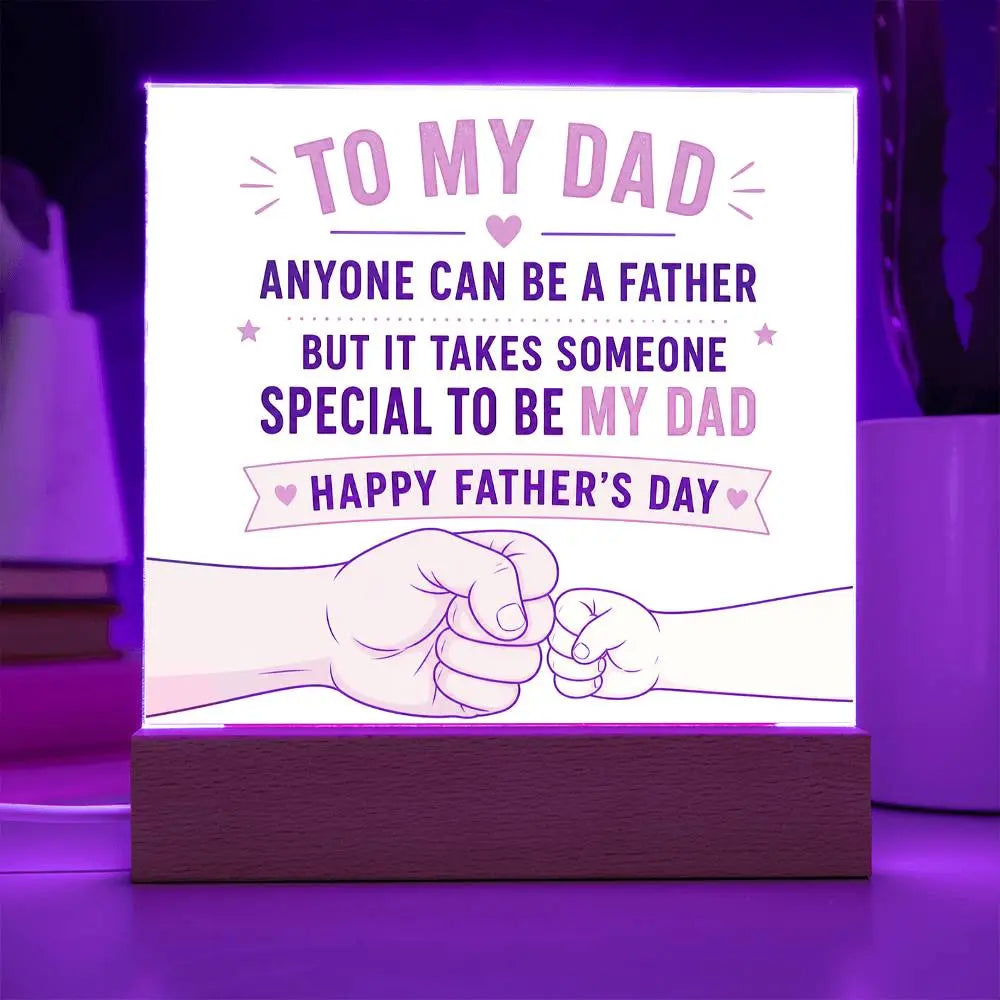 Illuminated Acrylic Plaque – Father's Day Gift for Dad ShineOn Fulfillment