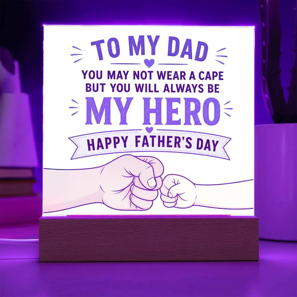 Illuminated Acrylic Plaque – Father's Day Gift for Dad ShineOn Fulfillment
