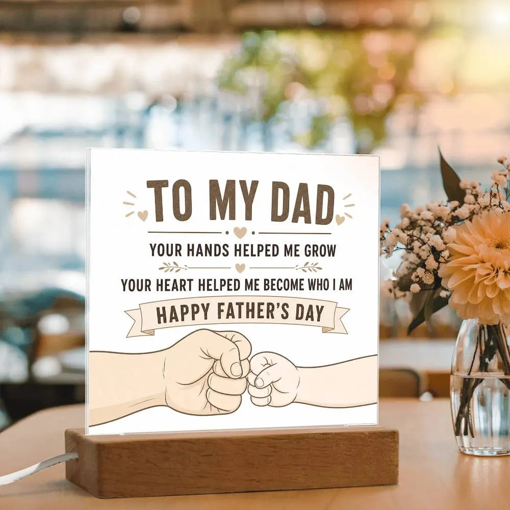Illuminated Acrylic Plaque – Father's Day Gift for Dad ShineOn Fulfillment
