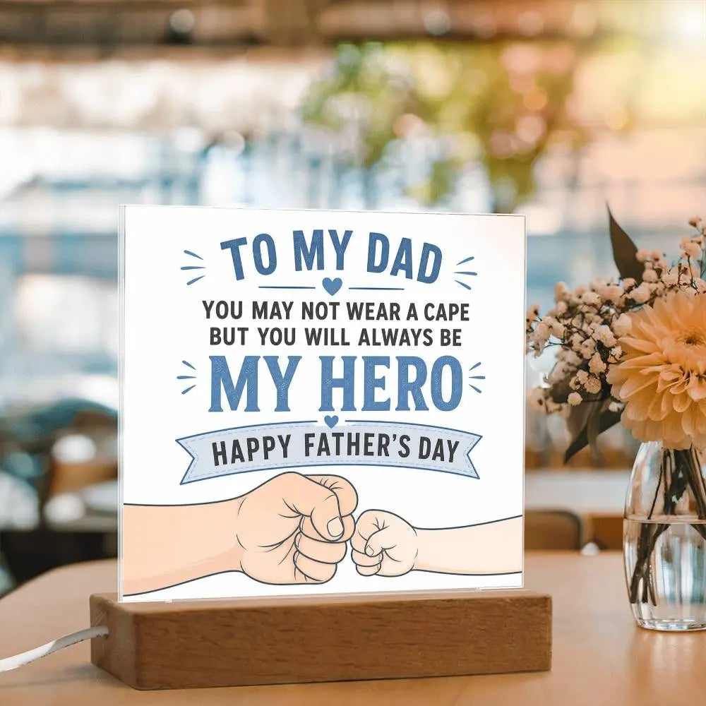 Illuminated Acrylic Plaque – Father's Day Gift for Dad ShineOn Fulfillment