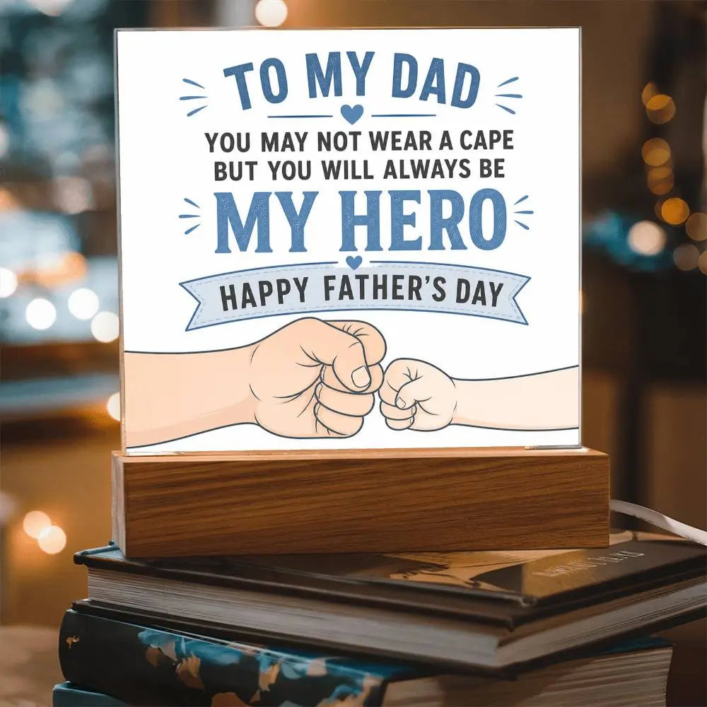 Illuminated Acrylic Plaque – Father's Day Gift for Dad ShineOn Fulfillment