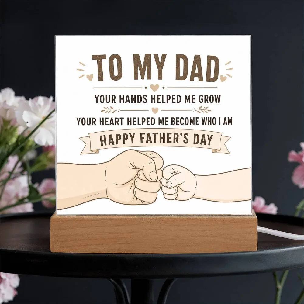 Illuminated Acrylic Plaque – Father's Day Gift for Dad ShineOn Fulfillment