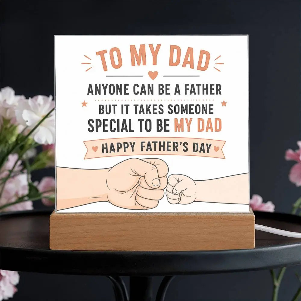 Illuminated Acrylic Plaque – Father's Day Gift for Dad ShineOn Fulfillment
