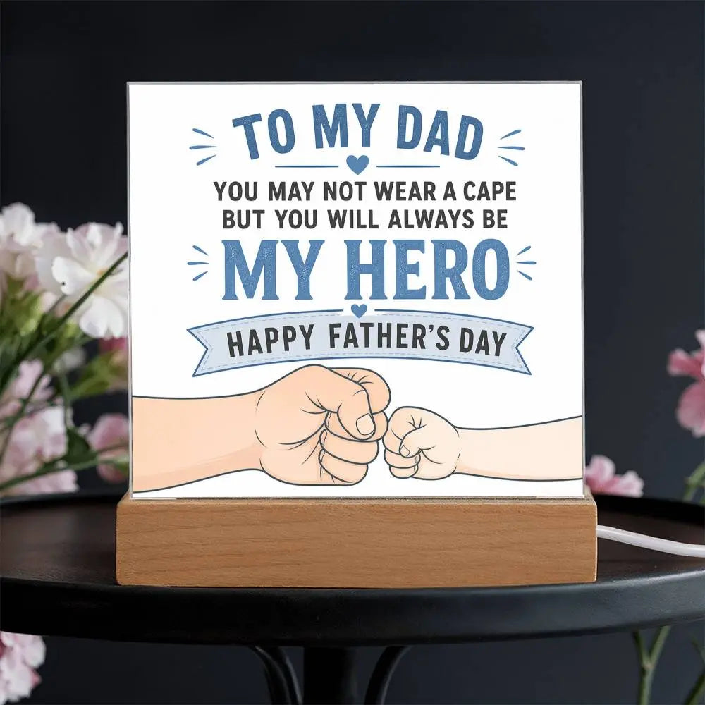 Illuminated Acrylic Plaque – Father's Day Gift for Dad ShineOn Fulfillment