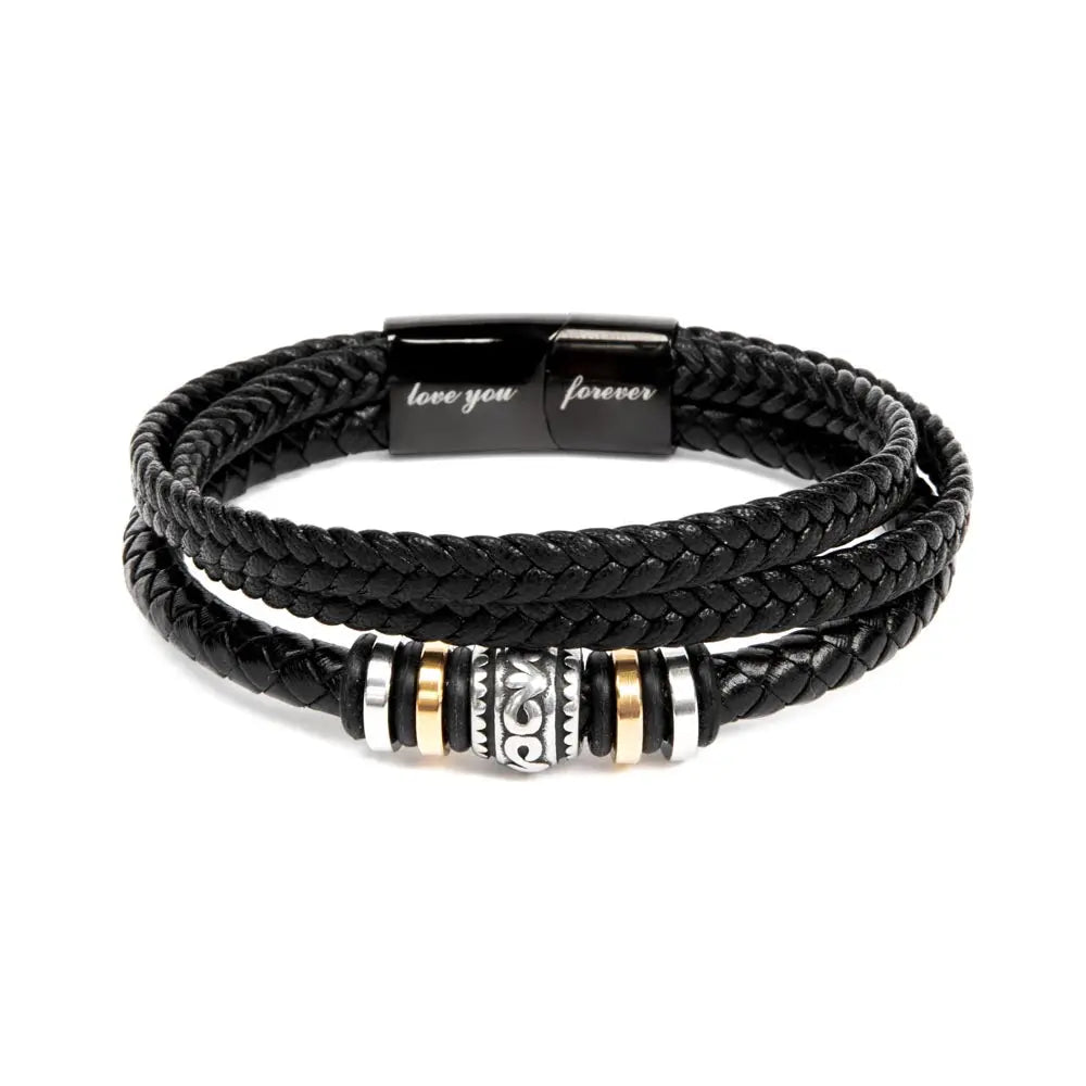 To My Dad Bracelet - Never Forget I Love You Father's Day Gift ShineOn Fulfillment