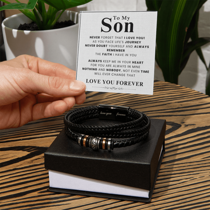 The Faith and Love Son Bracelet: A Lifelong Reminder That He's Never Alone