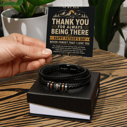 To My Dad Bracelet - Never Forget I Love You Father's Day Gift ShineOn Fulfillment