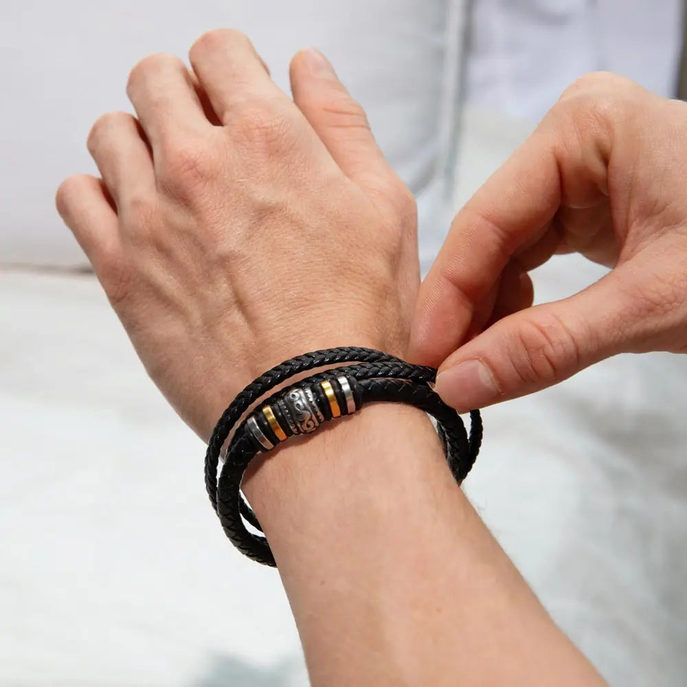 To My Dad Bracelet - Never Forget I Love You Father's Day Gift ShineOn Fulfillment