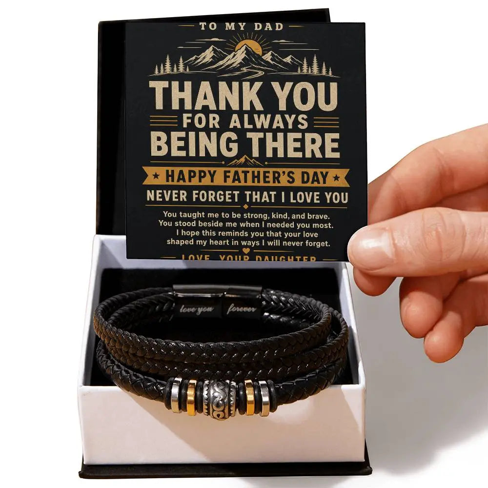 To My Dad Bracelet - Never Forget I Love You Father's Day Gift ShineOn Fulfillment