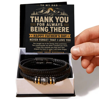 To My Dad Bracelet - Never Forget I Love You Father's Day Gift ShineOn Fulfillment