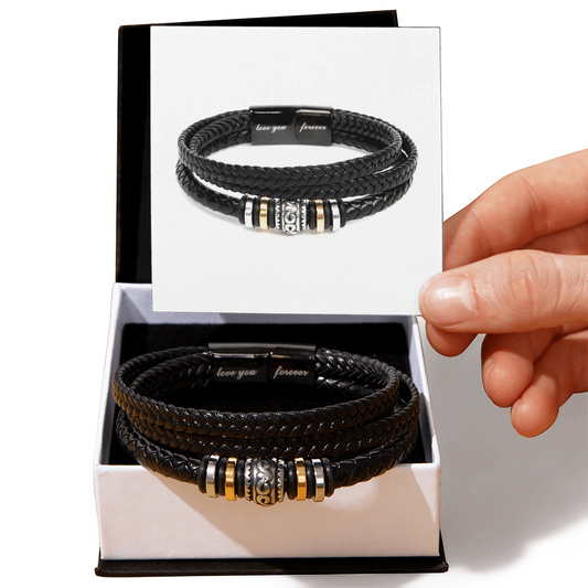 Love You Forever Bracelet for Dad, Friend, Husband, Boyfriend, Brother, Son & Grandson