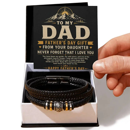 To My Dad Bracelet - Never Forget I Love You Father's Day Gift ShineOn Fulfillment