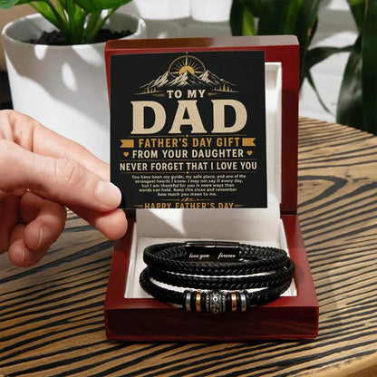 To My Dad Bracelet - Never Forget I Love You Father's Day Gift ShineOn Fulfillment