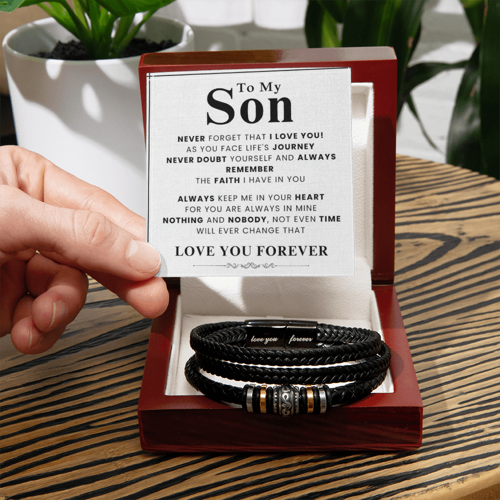 The Faith and Love Son Bracelet: A Lifelong Reminder That He's Never Alone