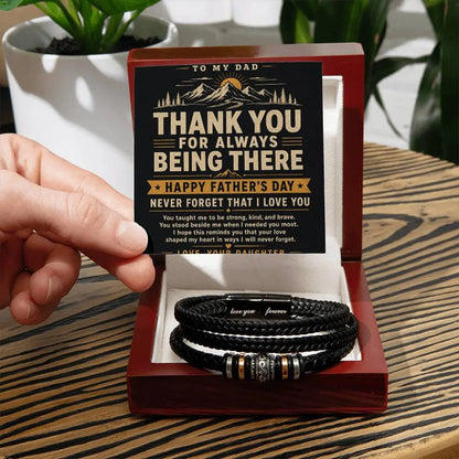 To My Dad Bracelet - Never Forget I Love You Father's Day Gift ShineOn Fulfillment
