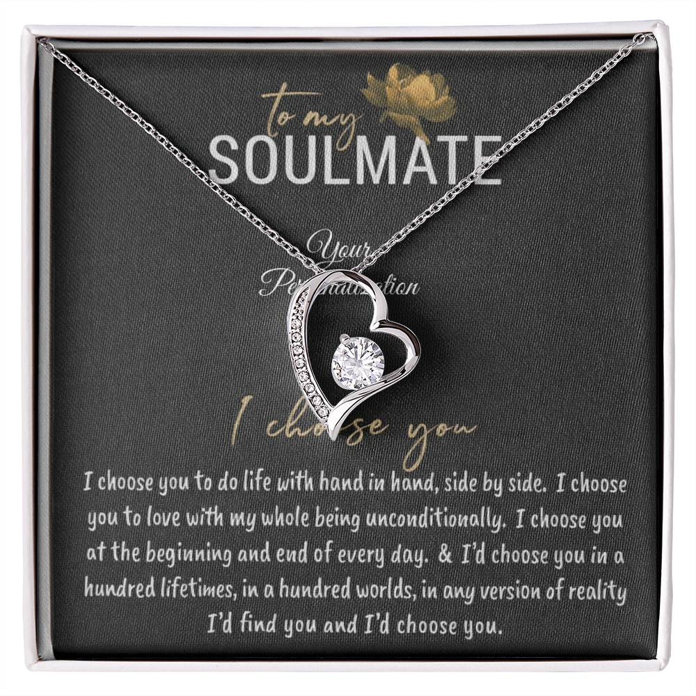 To My Soulmate – I Choose You Necklace