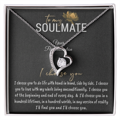 To My Soulmate – I Choose You Necklace