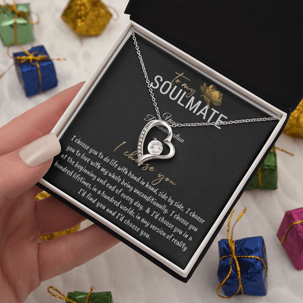 To My Soulmate – I Choose You Necklace