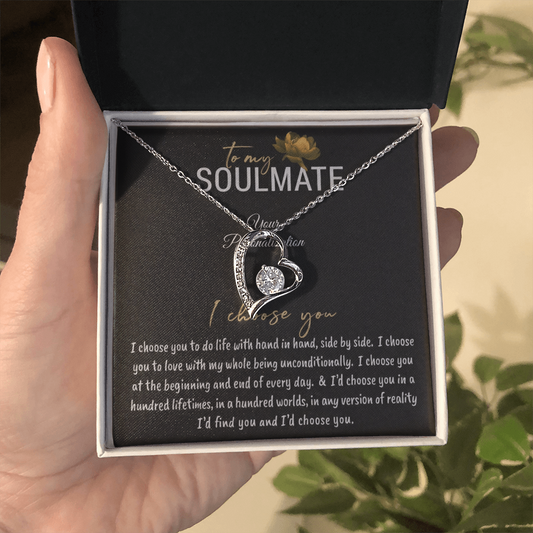 To My Soulmate – I Choose You Necklace