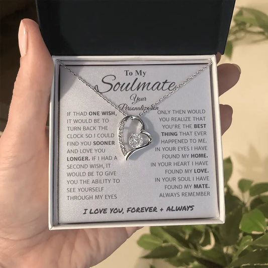 To My Wife Forever Love Necklace | âYou're the Best Thing That Ever Happened to Meâ Message Card ShineOn Fulfillment