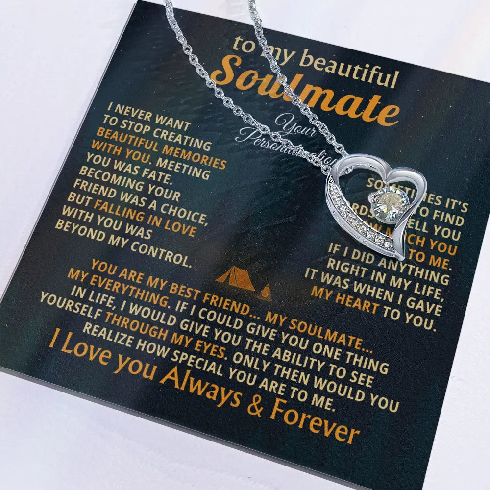 To My Beautiful Wife/ Soulmate Necklace – A Forever Love Gift That Says What Words Can't ShineOn Fulfillment