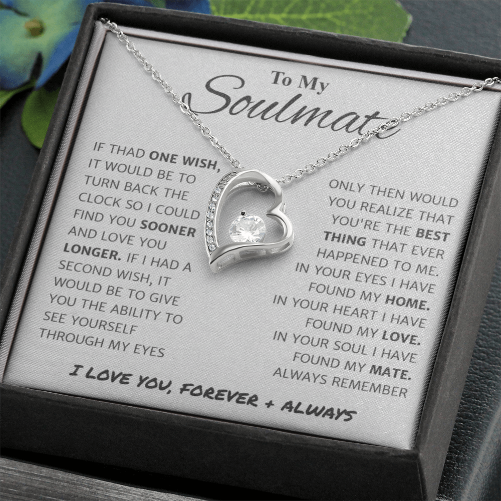 To My Wife Forever Love Necklace | “You're the Best Thing That Ever Happened to Me” Message Card