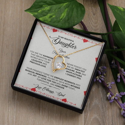 To My Beautiful Daughter – Forever Love Necklace from Dad