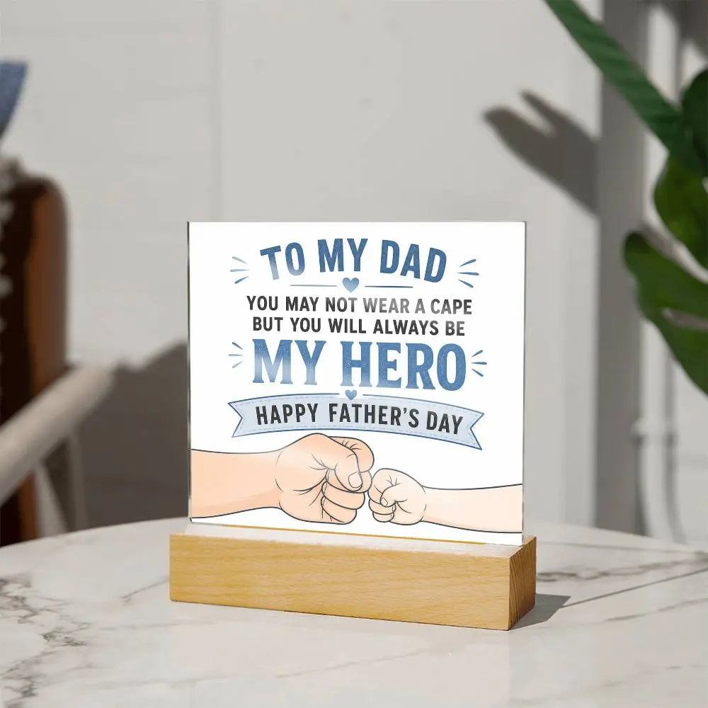 Illuminated Acrylic Plaque – Father's Day Gift for Dad ShineOn Fulfillment