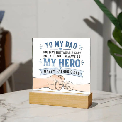 Illuminated Acrylic Plaque – Father's Day Gift for Dad ShineOn Fulfillment