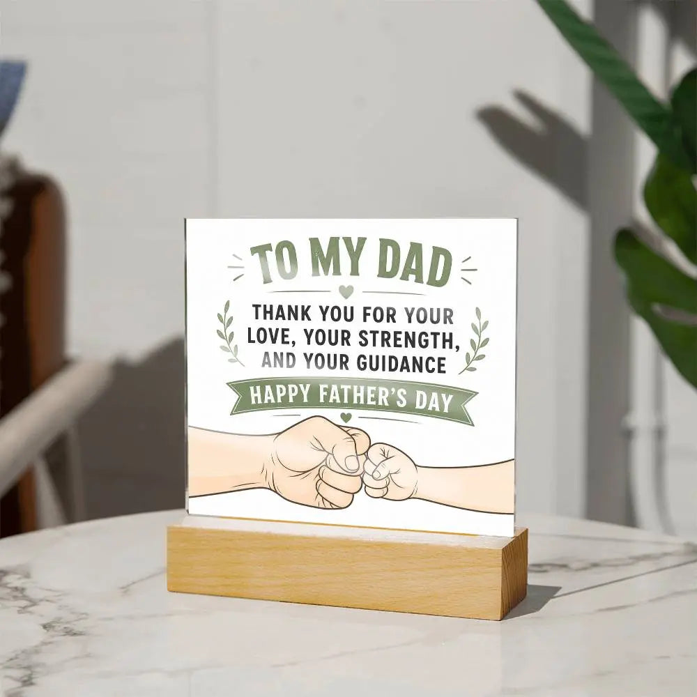 Illuminated Acrylic Plaque – Father's Day Gift for Dad ShineOn Fulfillment