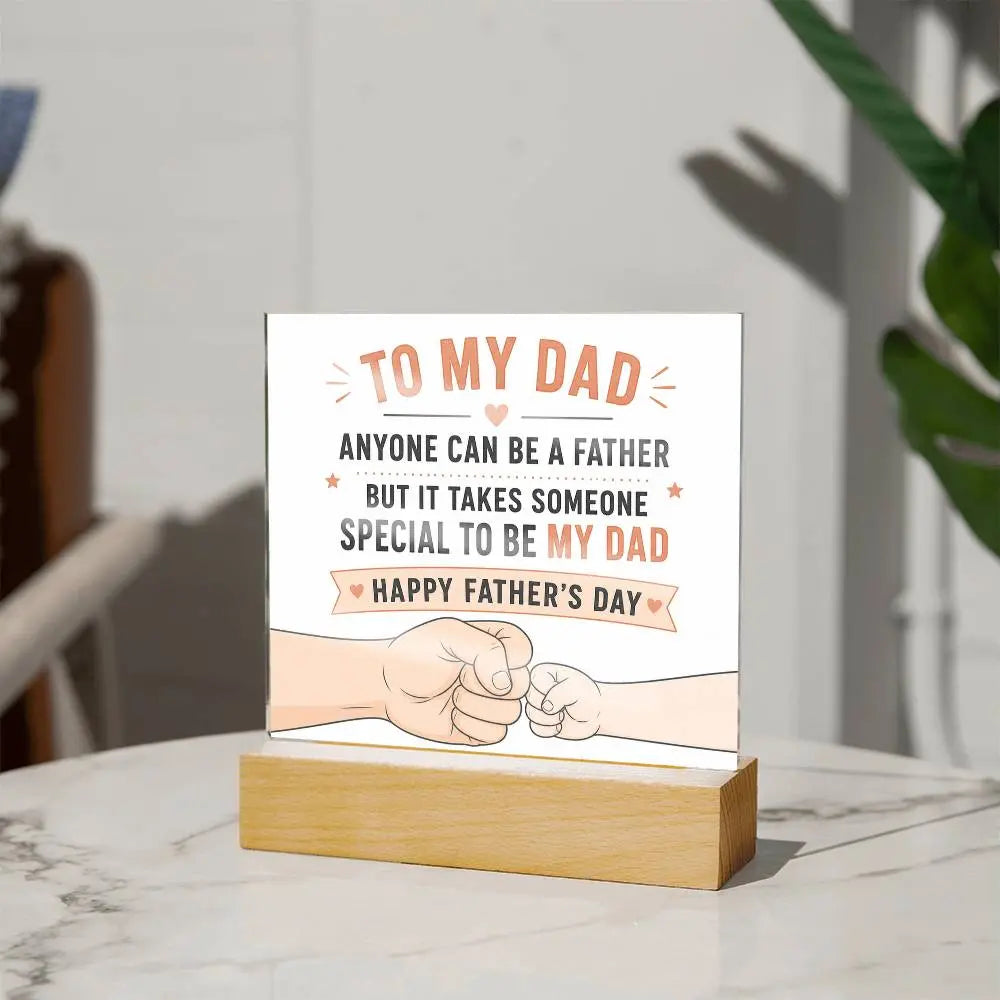 Illuminated Acrylic Plaque – Father's Day Gift for Dad ShineOn Fulfillment